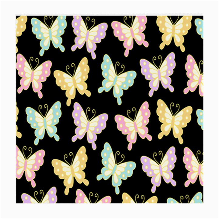 Butterfly Fly Gold Pink Blue Purple Black Medium Glasses Cloth