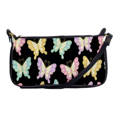 Butterfly Fly Gold Pink Blue Purple Black Shoulder Clutch Bags