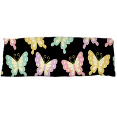 Butterfly Fly Gold Pink Blue Purple Black Body Pillow Case (dakimakura)