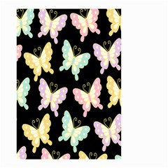 Butterfly Fly Gold Pink Blue Purple Black Small Garden Flag (two Sides) by Alisyart