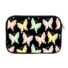 Butterfly Fly Gold Pink Blue Purple Black Apple Macbook Pro 17  Zipper Case