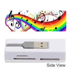 Color Music Notes Memory Card Reader (stick) 