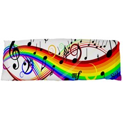 Color Music Notes Body Pillow Case Dakimakura (two Sides)