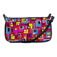 File Digital Disc Red Yellow Rainbow Shoulder Clutch Bags