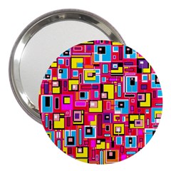 File Digital Disc Red Yellow Rainbow 3  Handbag Mirrors