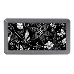 Floral Flower Rose Black Leafe Memory Card Reader (mini)