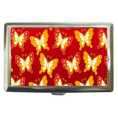 Butterfly Gold Red Yellow Animals Fly Cigarette Money Cases