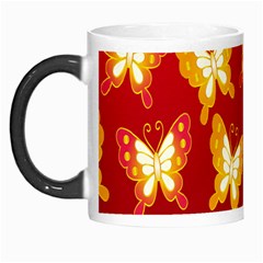 Butterfly Gold Red Yellow Animals Fly Morph Mugs by Alisyart