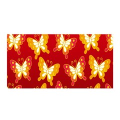 Butterfly Gold Red Yellow Animals Fly Satin Wrap