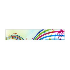 Color Musical Note Waves Flano Scarf (mini) by Alisyart