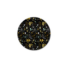 Floral And Butterfly Black Spring Golf Ball Marker (10 Pack)