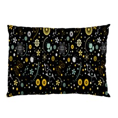 Floral And Butterfly Black Spring Pillow Case