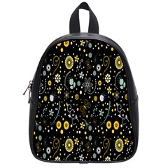 Floral And Butterfly Black Spring School Bags (small) 