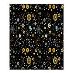 Floral And Butterfly Black Spring Shower Curtain 60  X 72  (medium) 