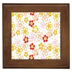 Flower Arrangements Season Rose Gold Framed Tiles