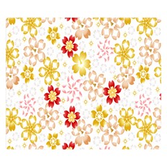 Flower Arrangements Season Rose Gold Double Sided Flano Blanket (small)  by Alisyart