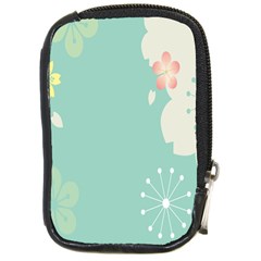 Flower Blue Pink Yellow Compact Camera Cases by Alisyart