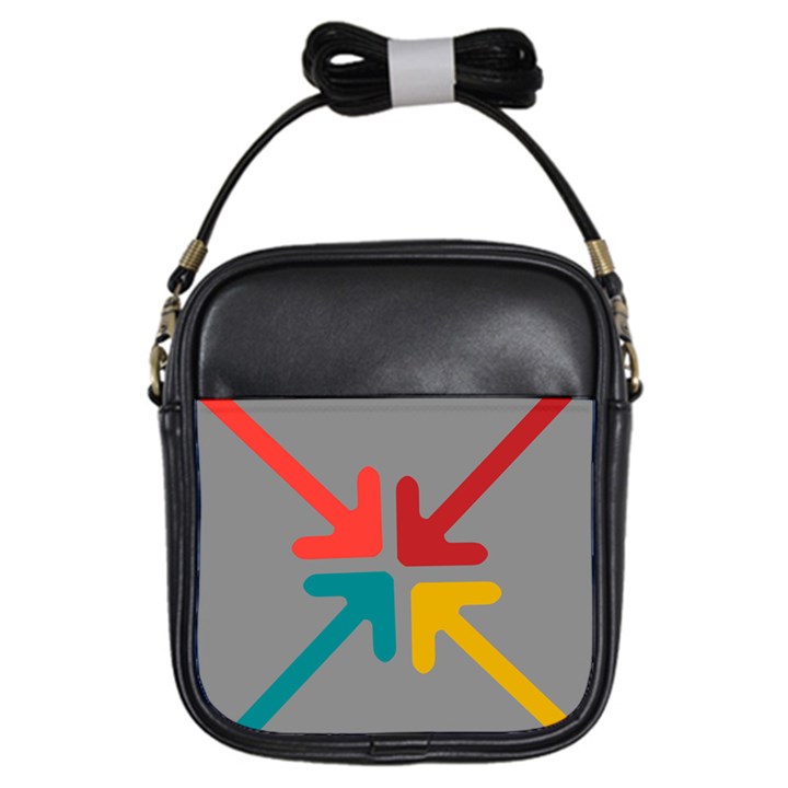 Arrows Center Inside Middle Girls Sling Bags