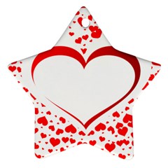 Love Red Hearth Ornament (Star)