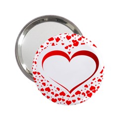 Love Red Hearth 2 25  Handbag Mirrors by Amaryn4rt