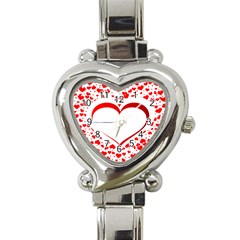 Love Red Hearth Heart Italian Charm Watch