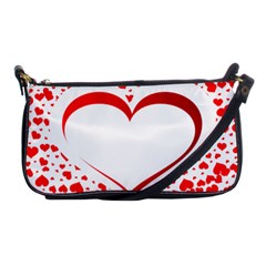 Love Red Hearth Shoulder Clutch Bags