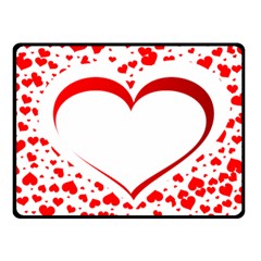 Love Red Hearth Fleece Blanket (Small)