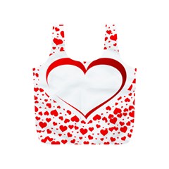 Love Red Hearth Full Print Recycle Bags (S) 