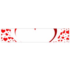 Love Red Hearth Flano Scarf (small) by Amaryn4rt
