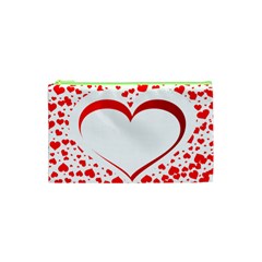 Love Red Hearth Cosmetic Bag (XS)