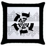 Arrows Top Below Circuit Parts Throw Pillow Case (Black) Front