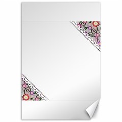 Floral Ornament Baby Girl Design Canvas 24  X 36 
