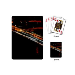Highway Night Lighthouse Car Fast Playing Cards (Mini) 