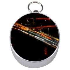 Highway Night Lighthouse Car Fast Silver Compasses by Amaryn4rt