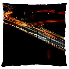 Highway Night Lighthouse Car Fast Standard Flano Cushion Case (Two Sides)