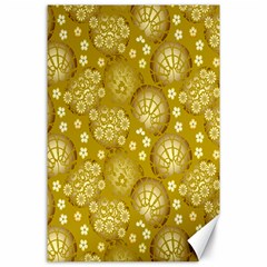 Flower Arrangements Season Gold Canvas 24  X 36  by Alisyart