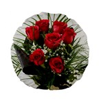 Red Roses Roses Red Flower Love Standard 15  Premium Flano Round Cushions Front