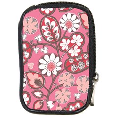 Flower Floral Red Blush Pink Compact Camera Cases