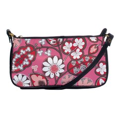 Flower Floral Red Blush Pink Shoulder Clutch Bags by Alisyart