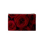 Roses Flowers Red Forest Bloom Cosmetic Bag (Small)  Back