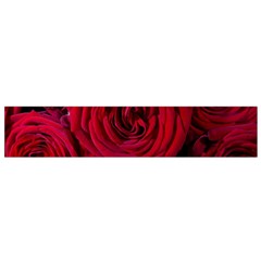 Roses Flowers Red Forest Bloom Flano Scarf (small) by Amaryn4rt