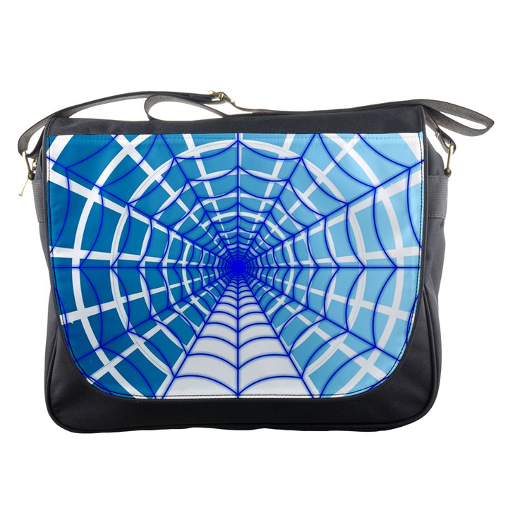 Cobweb Network Points Lines Messenger Bags