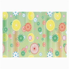 Flower Arrangements Season Pink Yellow Red Rose Sunflower Large Glasses Cloth (2-side) by Alisyart