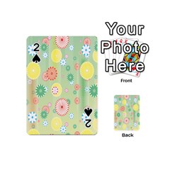 Flower Arrangements Season Pink Yellow Red Rose Sunflower Playing Cards 54 (mini) 