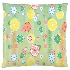 Flower Arrangements Season Pink Yellow Red Rose Sunflower Large Cushion Case (one Side)