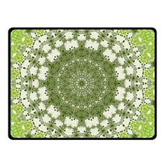 Mandala Center Strength Motivation Double Sided Fleece Blanket (small)  by Amaryn4rt