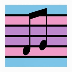 Music Gender Pride Note Flag Blue Pink Purple Medium Glasses Cloth (2-side)