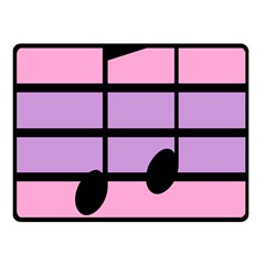 Music Gender Pride Note Flag Blue Pink Purple Fleece Blanket (small)