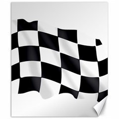 Flag Chess Corse Race Auto Road Canvas 8  X 10 