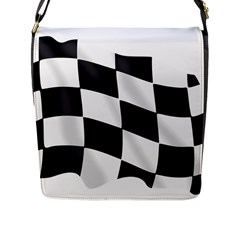 Flag Chess Corse Race Auto Road Flap Messenger Bag (l)  by Amaryn4rt